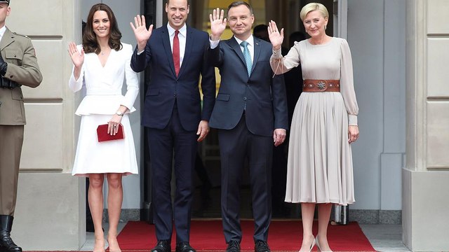 Britain's young royals begin Poland and Germany tour