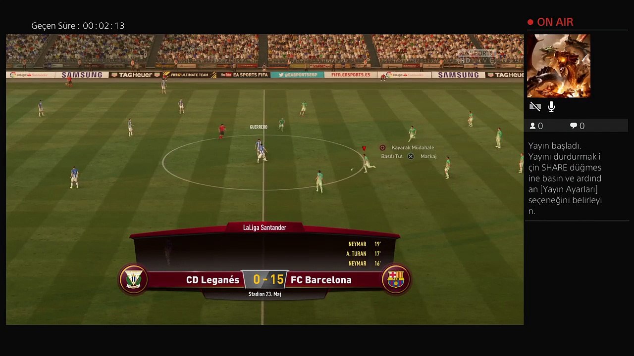 erenkamer1 Kullanıcısının Canlı PS4 Yayını #10 bolume ozel 100 goll challenge (15)