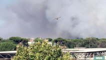 Le fiamme devastano Castelfusano. Due gli incendi in corso