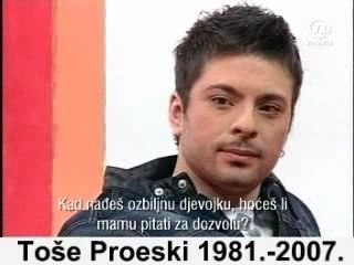 Tose Proeski 16.10.2007. [Zadnji Intervju]