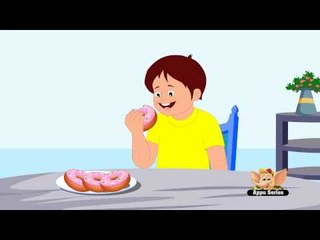 Here Is A Doughnut - Nursery Rhyme with Lyrics and Sing Along