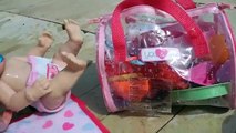 BABY ALIVE I CAN SWIM WITH ALL MY BABY ALIVE SWIMMING TOOLS IN MY SURPRISE BAG SWIM COMPET