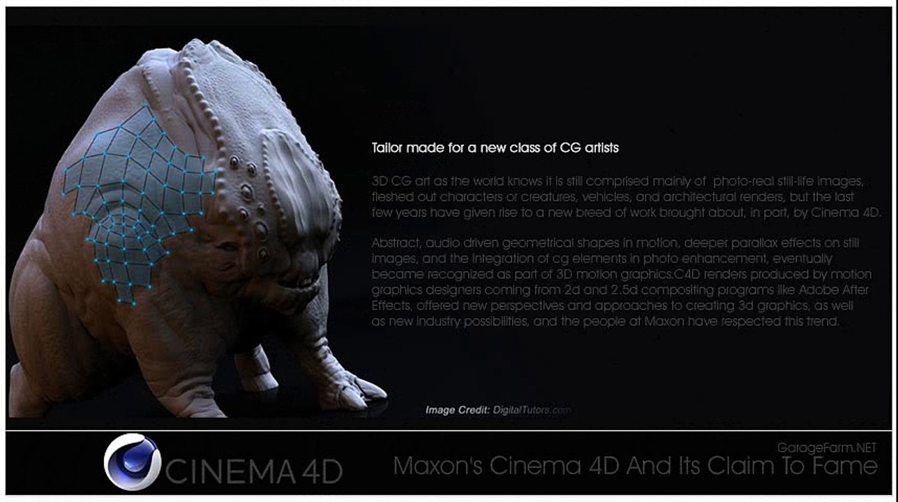 Cinema4D and Its Claim to Fame