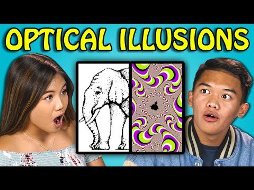 10 MIND BLOWING OPTICAL ILLUSIONS with TEENS (React)
