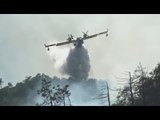 Genova - Incendio boschivo a Voltri, in località Sanbuco (17.07.17)