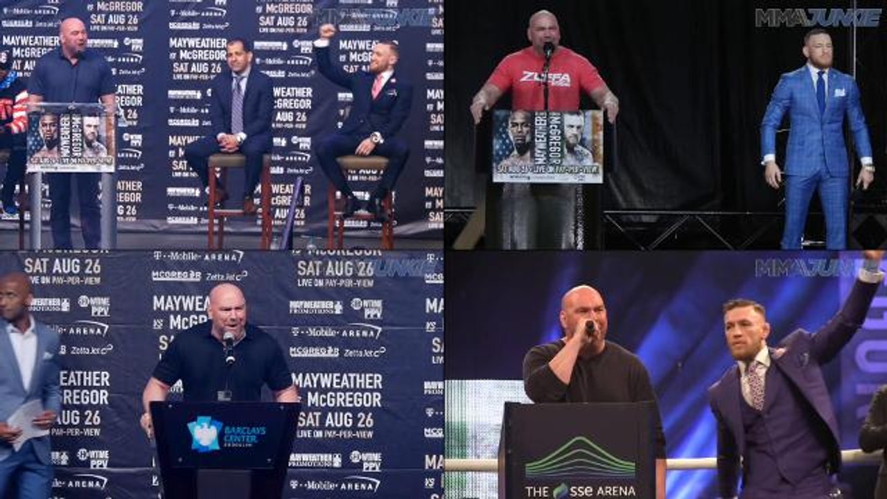 Conor McGregor's world tour introductions by Da...