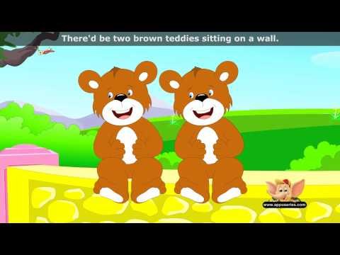 Five Brown Teddies - Nursery Rhyme with Lyrics