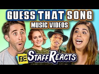 GUESS THAT SONG CHALLENGE: SILENT MUSIC VIDEOS! (ft. FBE STAFF)