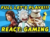 REACT GAMING PLAYTHROUGHS!!! (Outlast 2, The Last of Us DLC, Little Nightmares, more)