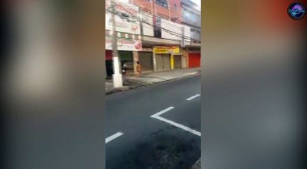 Naked Woman Confronts Driver At Petrol Station In Brazil