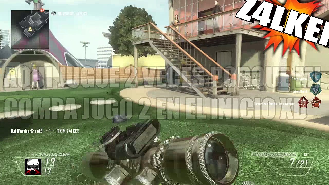 "SOLO CON SNIPER"|Jugando con randoms Black ops 2 Multijugador Español|Z4LKER