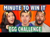 MINUTE TO WIN IT EGG ROULETTE CHALLENGE! (ft. Teens React Cast) | Challenge Chalice