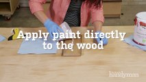 How to Whitewash Wood with a Putty Knife