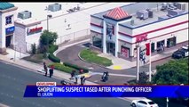 Shoplifting Suspect Punches Officer in Face at California KFC