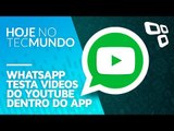 WhatsApp testa vídeos do YouTube dentro do app - Hoje no TecMundo