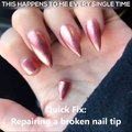 Repairing a broken nail tip