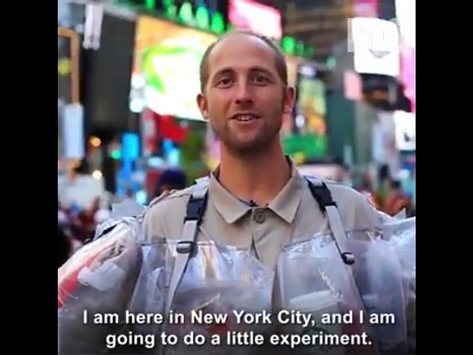 He is going to wear for 30days , every single piece of trash