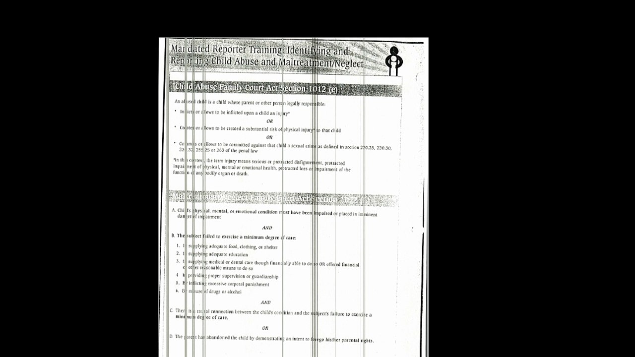 CHILD ABUSE AND NEGLECT SIGNS