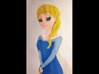 How to draw elsa for kids - Hướng dẫn bé vẽ công chúa elsa