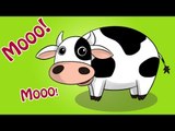 Learn Farm Animals and Animals sounds with Cartoon Character | Educational Videos for Kids