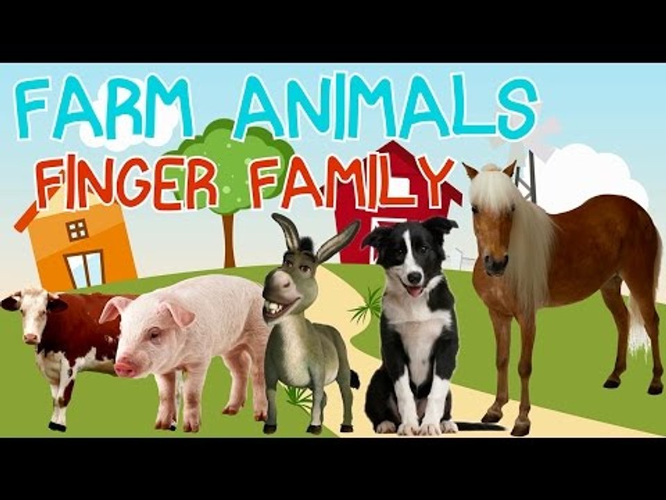 Farm Animals Finger Family | Farm Animals Nursery Rhymes for Children | Fun Toddler Learn Animal