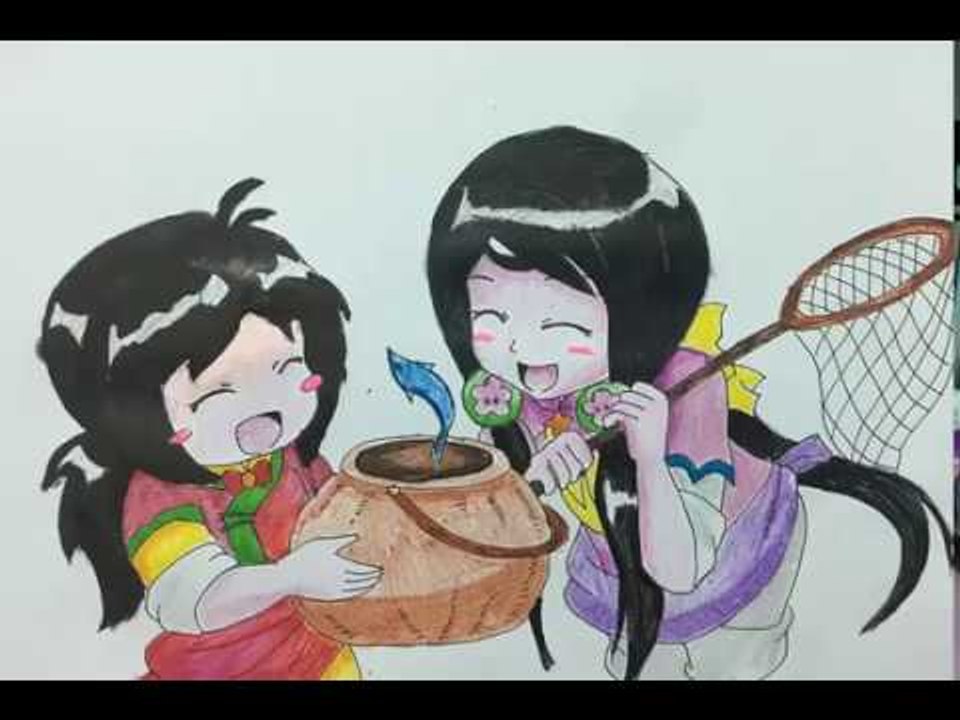 Drawing : Vẽ công chúa ori cực dễ thương nhé