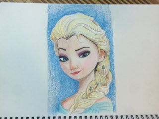 Draw Elsa (Frozen) Princess step by step - Let It Go Sing
