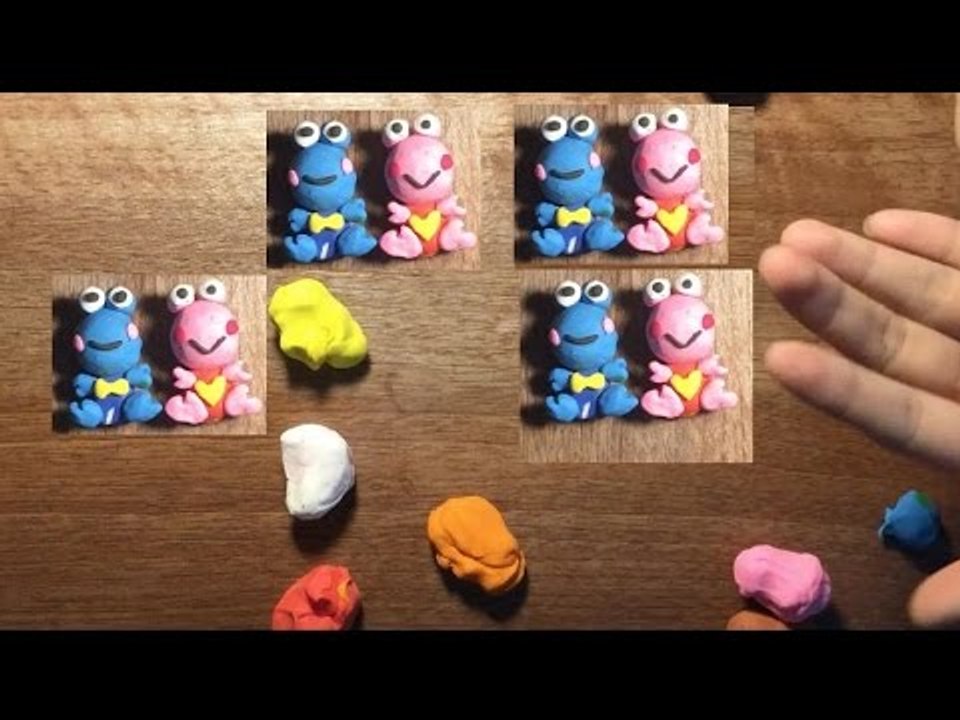 how to make clay frogs - hướng dẫn nặn ếch bằng đất sét