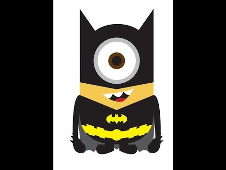 Drawing | Vẽ Siêu hài | Minion biến hóa thành batman