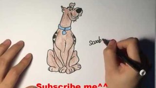 Drawing : How to draw scooby doo step by step - art for kids