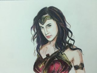 Speed Drawing: Wonder Woman - Gal Gadot | Jasmina Susak