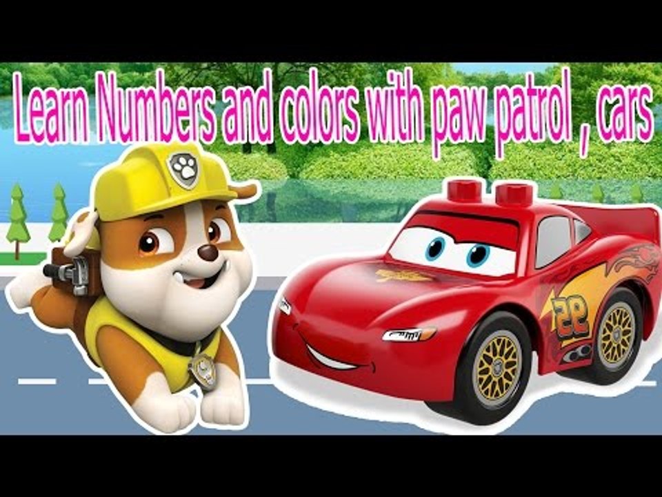Learn Numbers and colors with paw patrol , cars ! Learning Colors Video for Kids & Toddlers!
