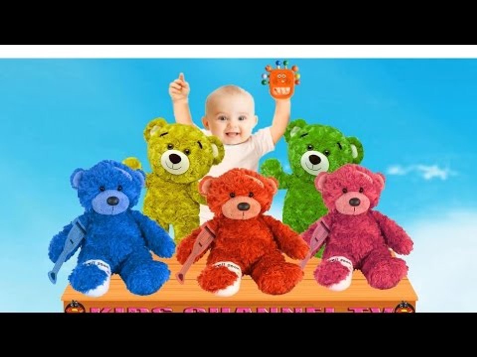 Bad Baby crying learn colors with Teddy superman Paw Patrol vs minion Finger Family Song Collection