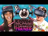 VR SPACE BATTLE! - Space Pirate Trainer - HTC Vive (Teens React: Gaming)