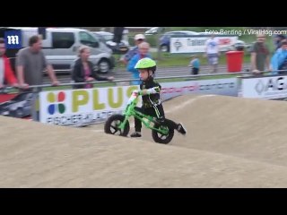BMX racer boy doesn't care about winning at Rapid Wheels