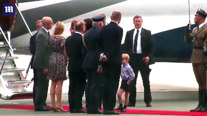 Prince George wears shorts just like William wore as a tot