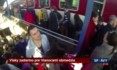Vlaky zadarmo pred Vianocami obmedzia (20141216)