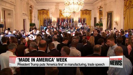 Trump puts 'America first' in manufacturing, trade speech
