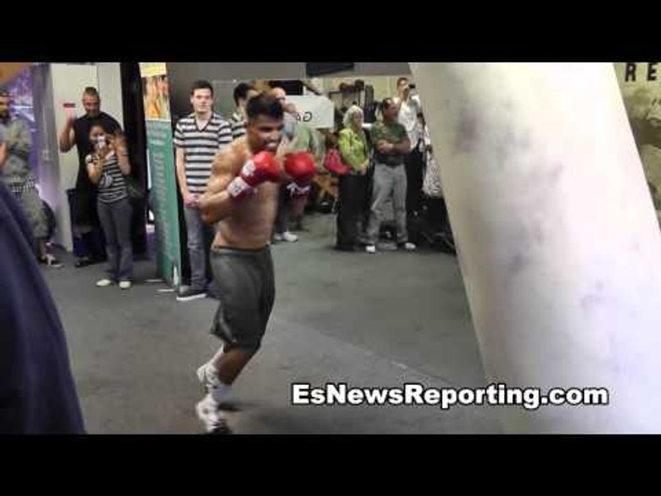Victor Ortiz on Heavy Bag