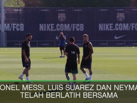 VIRAL: Sepakbola: Messi, Suarez, Dan Neymar Kembali Berlatih Bersama!