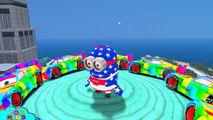 Esbirro Estados Unidos Capitán América monstruo camiones coches para Niños vivero rimas animación canción