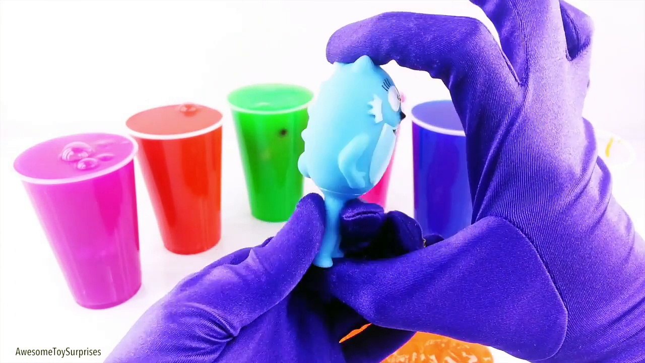 Yo Gabba Gabba Stacking Cups Play Doh Surprise Eggs For Children Learn Colors Nesting Poup