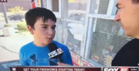 Innocent Reporter Gets Savagely Roasted By Kid Buying Fireworks