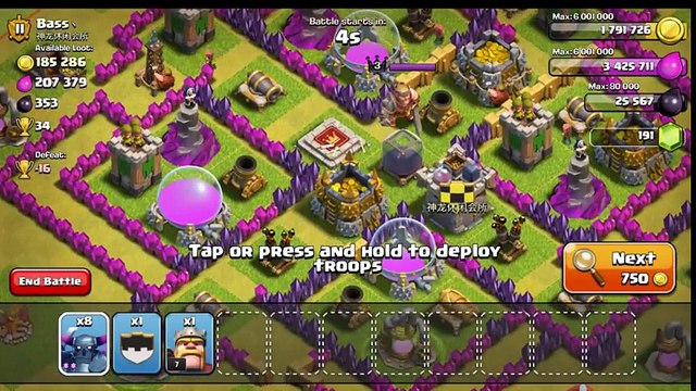 ALL PEKKA RAID WITHOUT SPELLS (CLASH OF CLANS)