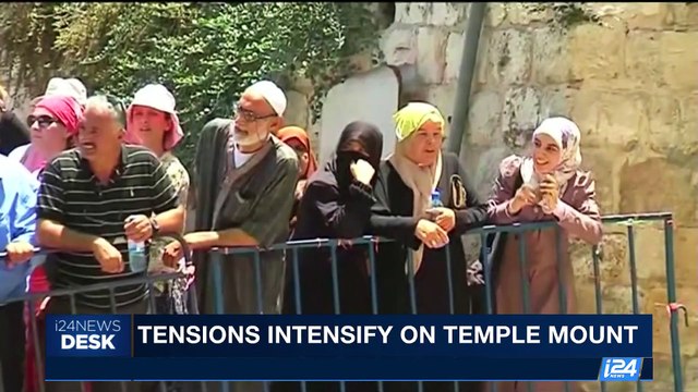 i24NEWS DESK | Tensions intensify on Temple Mount | Tuesday, July 18th 2017