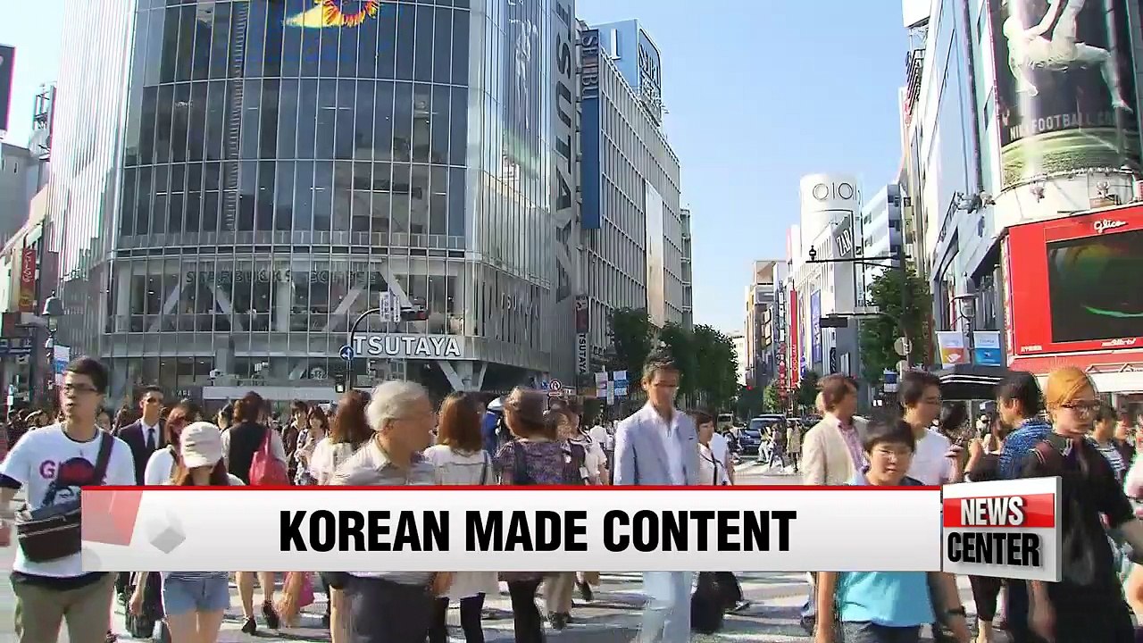 What Korean made content is popular among Japanese teenagers?