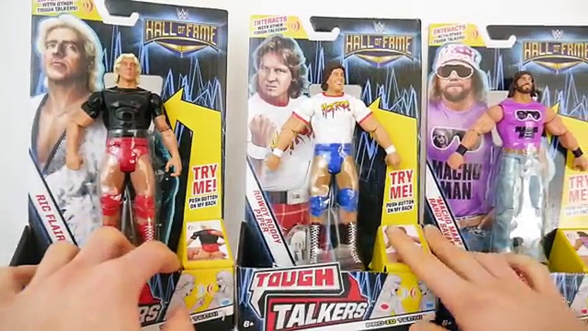 ⁣WWE Tough Talkers Target Exclusive Ric Flair, Macho Man & Roddy Piper Toy Set Unboxing & R
