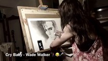 Johnny Depp Wade Walker Cry Baby Drawing