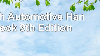 Read  Bosch Automotive Handbook  9th Edition 13566577