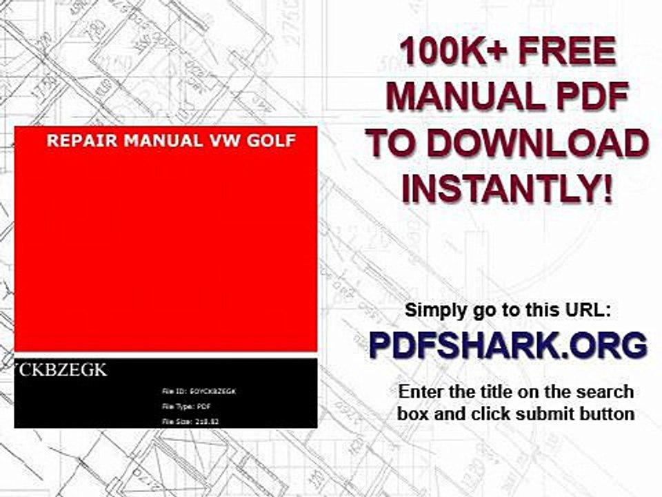 Repair Manual Vw Golf